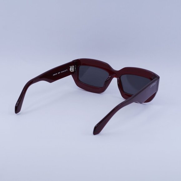 ?️New Off-White OERI138 CHARLOTTE 2807 Sunglasses - Burgundy Frame, Grey Lenses main image 7